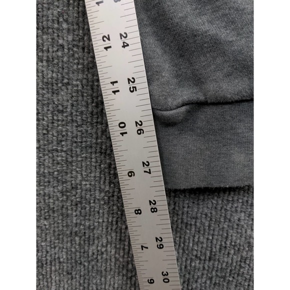 Adidas Athletic Sweatpants Size L Gray Black Stripes 15.5W 27.5 Inseam - Picture 11 of 11